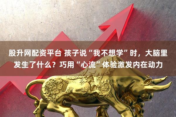 股升网配资平台 孩子说“我不想学”时，大脑里发生了什么？巧用“心流”体验激发内在动力